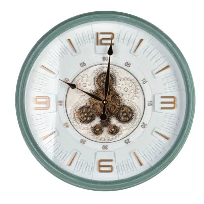 Stenska ura plastika Mondex Ramsey 50x50x6,5 cm rjava 1 kos