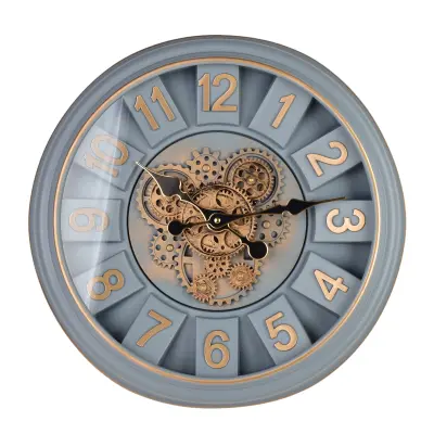 Stenska ura plastika Mondex Ramsey 45x45x7 cm rjava 1 kos