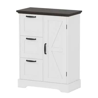 Komoda 3 predali Komoda za kuhinjo Rustikalna knjižna omara