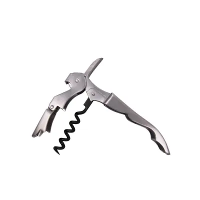 Dvojni odpirač za steklenice / srebrn mat / inox