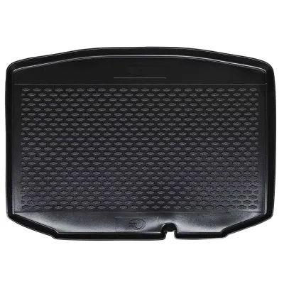 vidaXL Preproga za prtljažnik Črna Guma