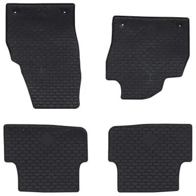vidaXL Avto preproga 4 pcs Črna primeren za Škoda FABIA 2021- Guma