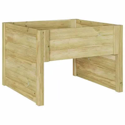 vidaXL Garaža za kosilnico Rjava 79 x 73 x 56 cm Impregniran bor