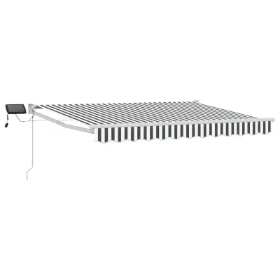 vidaXL Ročna zložljiva senčnica z LED lučmi 2,5 x 2 m
