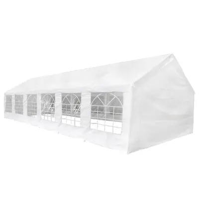 vidaXL Platno šotora brez okvirja Bela 12 x 6 m PE