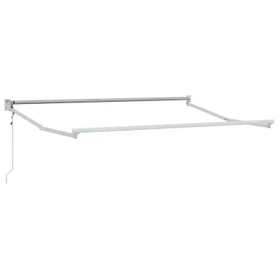 vidaXL Električni zložljivi okvir tende Bela 2,5 x 2 m Aluminij