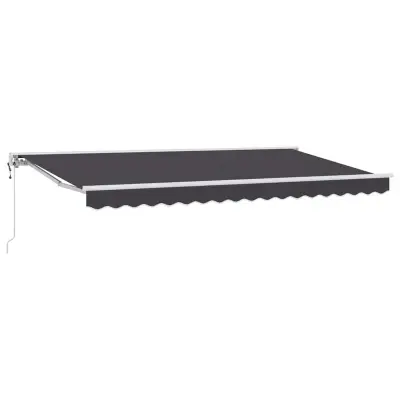 vidaXL Okvir tende Antracit 350 x 200 cm Poliester s PU premazom
