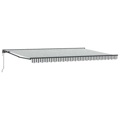 vidaXL Okvir tende Antracitna in bela 500 × 300 cm
