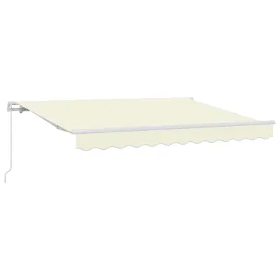 vidaXL Retraktilna tenda krema 300 x 200 cm blago