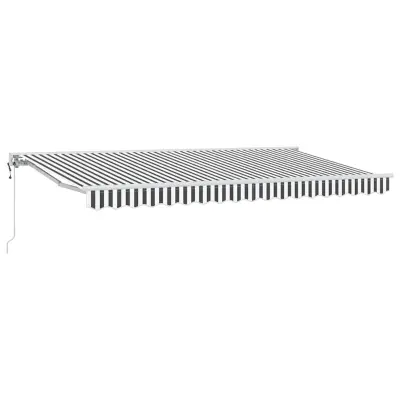 vidaXL Okvir tende Antracitna in bela 400 x 200 cm