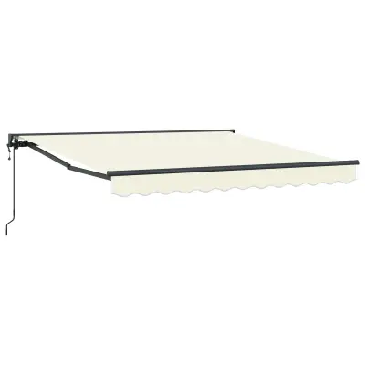 vidaXL Okvir tende krema 350 x 250 cm Poliester s PU premazom