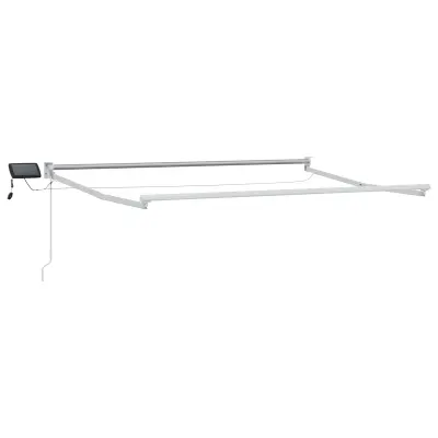 vidaXL Električni zložljivi okvir tende Bela 2,5 x 2 m Aluminij