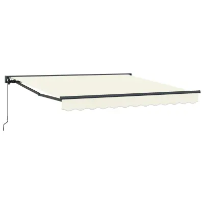 vidaXL Okvir tende krema 350 x 250 cm Poliester s PU premazom