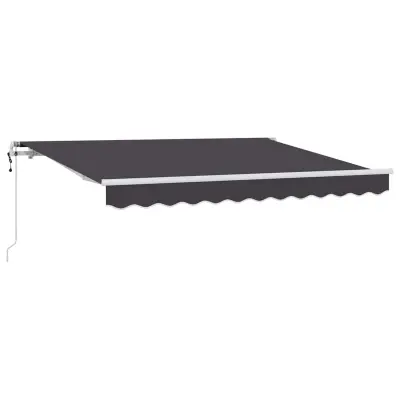 vidaXL Retraktilna tenda Antracit 300 x 200 cm blago