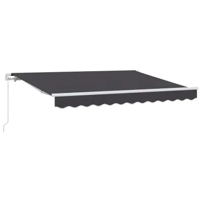 vidaXL Retraktilna tenda Antracit 250 x 200 cm blago
