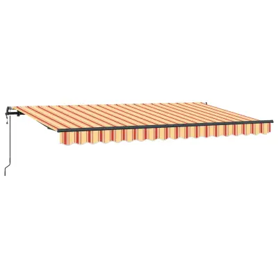 vidaXL Retraktilna tenda Rumena 400 x 200 cm blago