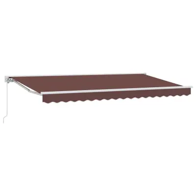 vidaXL Okvir tende Rjava 400 x 200 cm Poliester s PU premazom