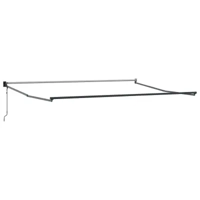 vidaXL Električni zložljivi okvir tende Antracit 4 x 2 m Aluminij