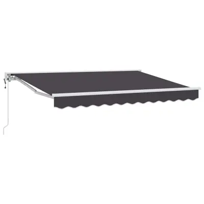vidaXL Okvir tende Antracit 250 x 200 cm Poliester s PU premazom