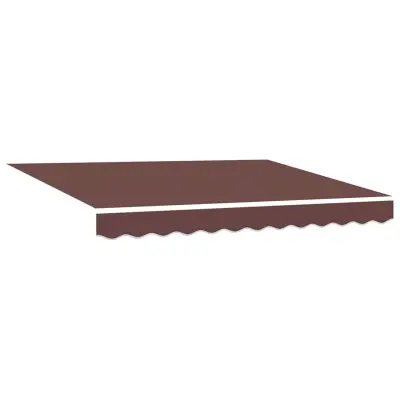 vidaXL Nadomestno platno za tendo Rjava 235 x 195 cm Poliester