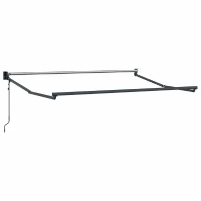 vidaXL Električni zložljivi okvir tende Antracit 2,5 x 2 m Aluminij