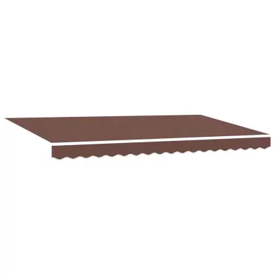 vidaXL Nadomestno platno za tendo Rjava 380 x 195 cm Poliester