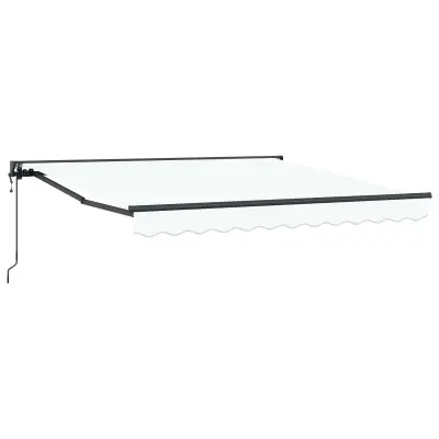 vidaXL Okvir tende Bela 300 x 250 cm Poliester s PU premazom