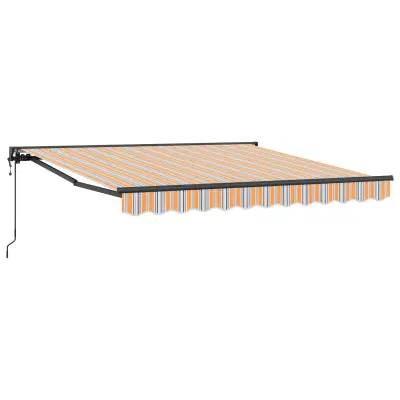 vidaXL Okvir tende Modra in Oranžna 350 x 250 cm