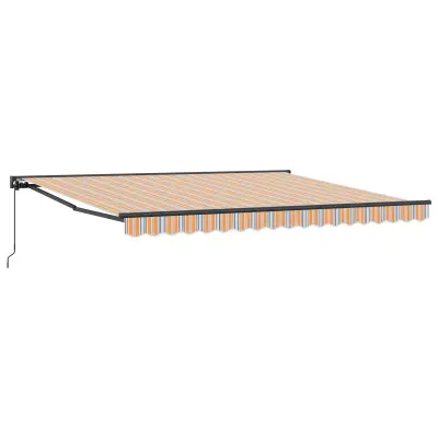 vidaXL Okvir tende Modra in Oranžna 400 × 300 cm
