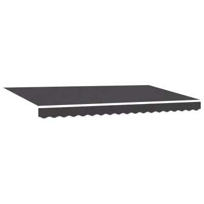 vidaXL Retraktilna tenda Antracit 350 x 200 cm Poliester in aluminij