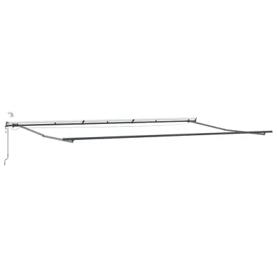 vidaXL Okvir tende z LED lučmi Antracit 600 × 350 cm Aluminij