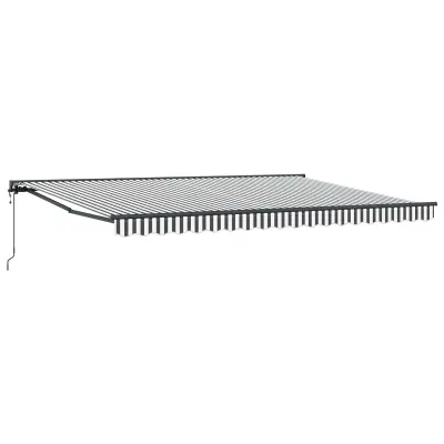 vidaXL Okvir tende Antracitna in bela 450 × 300 cm