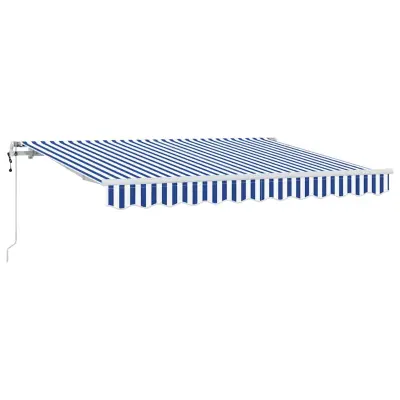 vidaXL Retraktilna tenda Modra 300 x 200 cm blago