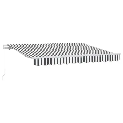 vidaXL Retraktilna tenda Antracit 350 x 200 cm blago