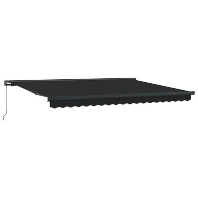 vidaXL Retraktilna tenda Antracitna in siva 400 × 300 cm