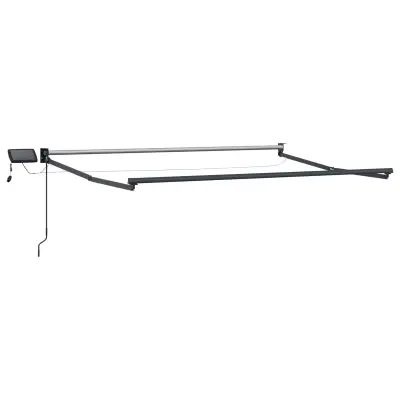vidaXL Električni zložljivi okvir tende Antracit 3 x 2,5 m Aluminij