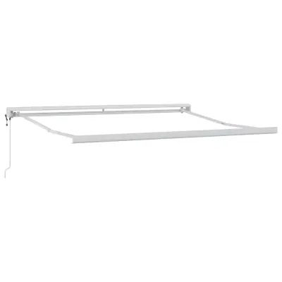 vidaXL Okvir tende Bela 350 x 250 cm Aluminij