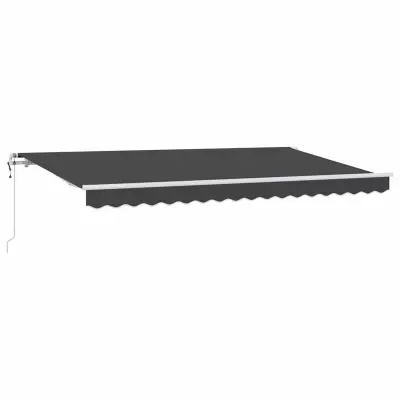 vidaXL Retraktilna tenda Antracit 400 x 200 cm blago