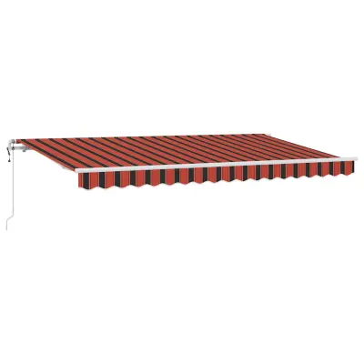 vidaXL Retraktilna tenda Oranžna 350 x 200 cm blago