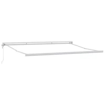 vidaXL Okvir tende Bela 400 × 300 cm Aluminij