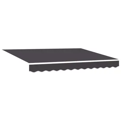 vidaXL Nadomestno platno za tendo Antracit 235 x 195 cm Poliester