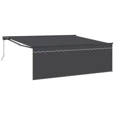 vidaXL Okvir tende Rumena in Bela 350 x 250 cm Poliester s PU premazom