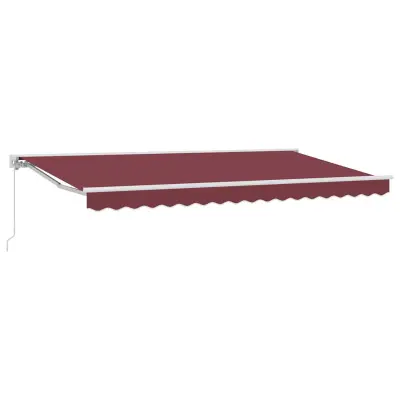 vidaXL Okvir tende Burgundija 350 x 200 cm Poliester s PU premazom