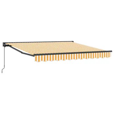 vidaXL Okvir tende Rumena in Bela 300 x 250 cm Poliester s PU premazom