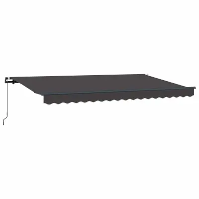 vidaXL Retraktilna tenda Antracit 400 x 200 cm blago