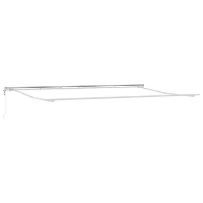 vidaXL Okvir tende Bela 600 × 300 cm Aluminij