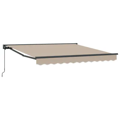 vidaXL Okvir tende Bež 300 x 250 cm Poliester s PU premazom