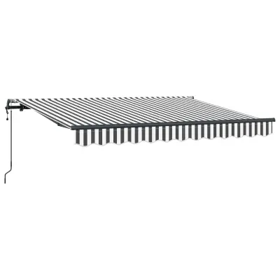 vidaXL Retraktilna tenda Antracit 300 x 200 cm blago