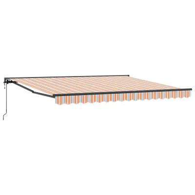vidaXL Okvir tende Modra in Oranžna 400 × 300 cm