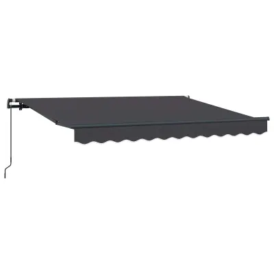 vidaXL Retraktilna tenda Antracit 300 x 200 cm blago